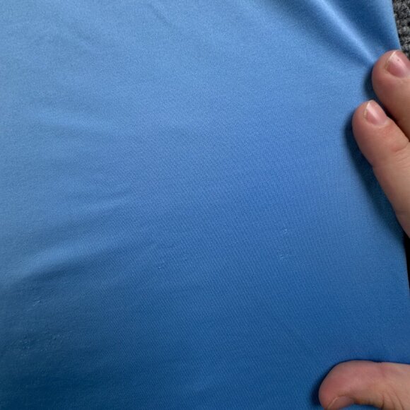 Footjoy FJ Polo Men Large Shirt Short Sleeve Solid Blue Blank Stretch Golfing - Picture 9 of 16